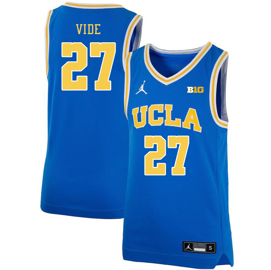 UCLA Bruins #27 Jan Vide Big 10 Conference College Basketball Jerseys Stitched Sale-Royal